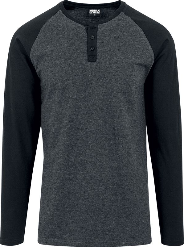 Contrast Raglan Henley L/S | Urban Classics Long-sleeve Shirt | EMP