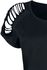 Black T-shirt with Cut-outs on the Sleeves