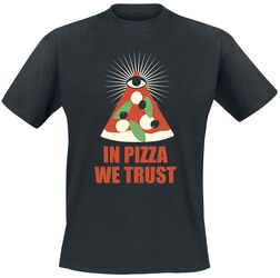 In Pizza We Trust, Food, T-Shirt
