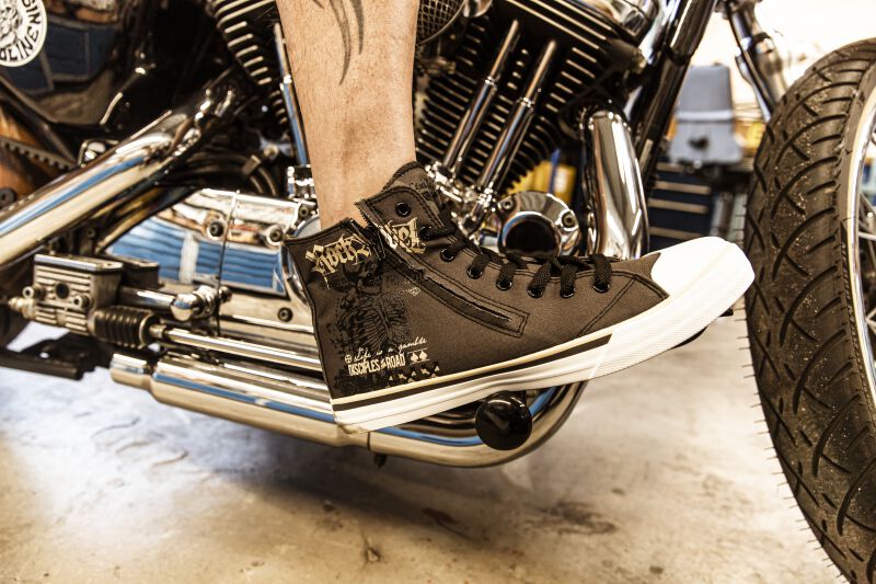 High-cut trainers with print | Rock Rebel by EMP Sneakers High | EMP