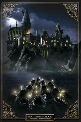 Hogwarts poster from the Harry Potter films