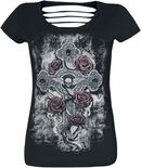 T-Shirt with Cut-Outs, Rock Rebel by EMP, T-Shirt