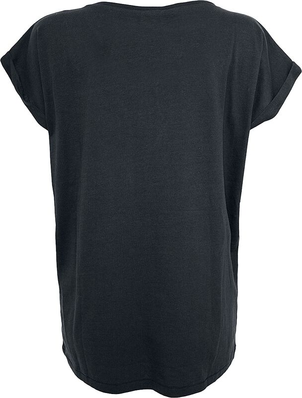 Build Your Brand Women's Extended Shoulder Tee - Basic Casual T-Shirt