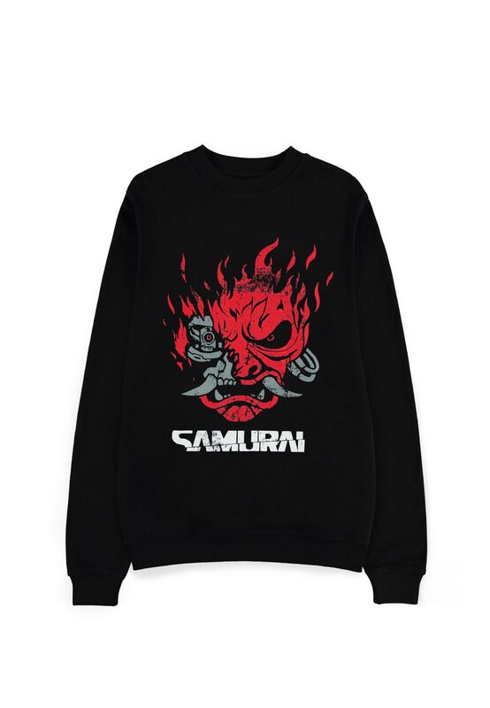 Cyberpunk 2077 Samurai herenjack met capuchon, zwart, fan merch, gaming, zwart, M Cyberpunk 2077 Samurai herenjack met capuchon, zwart, fan merch, gaming, zwart, M