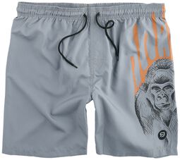 Swimshorts with Gorilla Print, RED by EMP, Swim Shorts