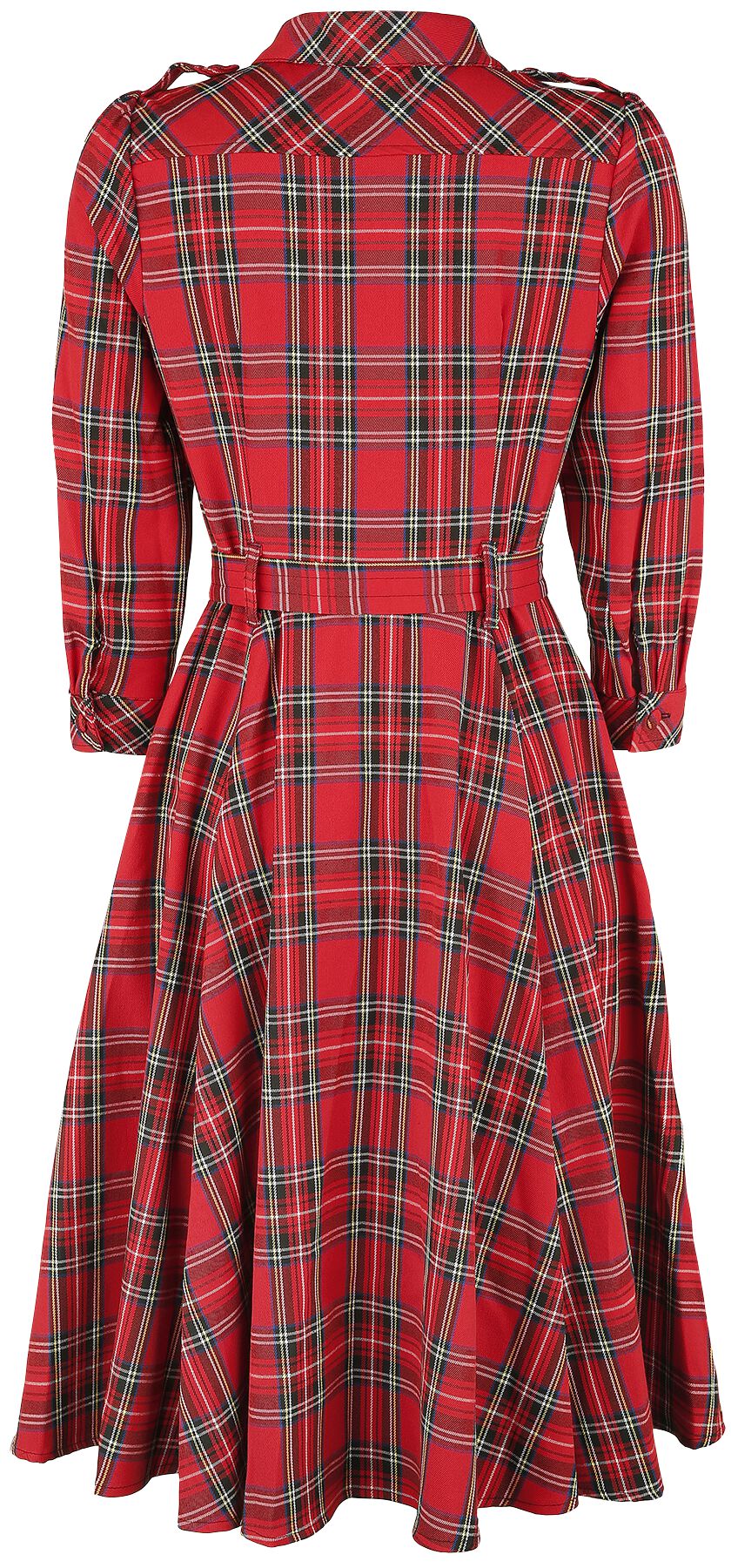 Evie Red Tartan Swing Dress, H&R London Medium-length dress
