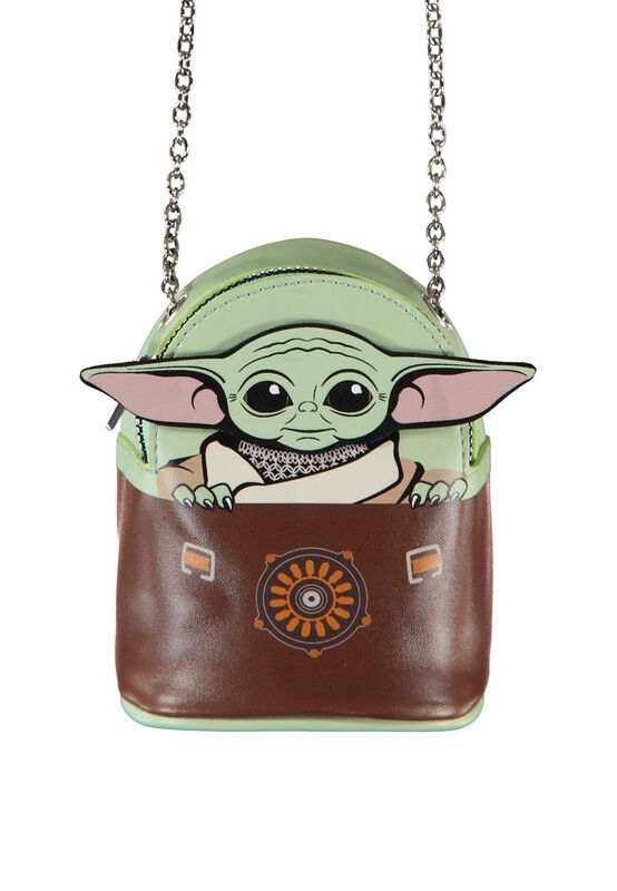 Star Wars The Mandalorian Baby Yoda (Grogu) Micro Mini Backpack - 3D Face Design Shoulder Bag