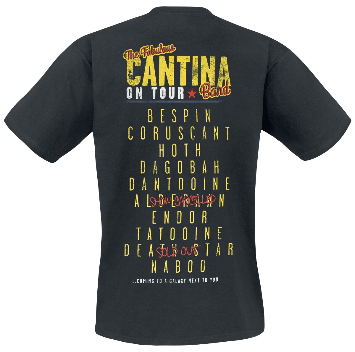 Berg kleding op amusement biologisch Cantina Band On Tour | Star Wars T-Shirt | EMP