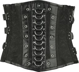 Brocade Corsage with zipper, Gothicana by EMP, Underbust Corsage