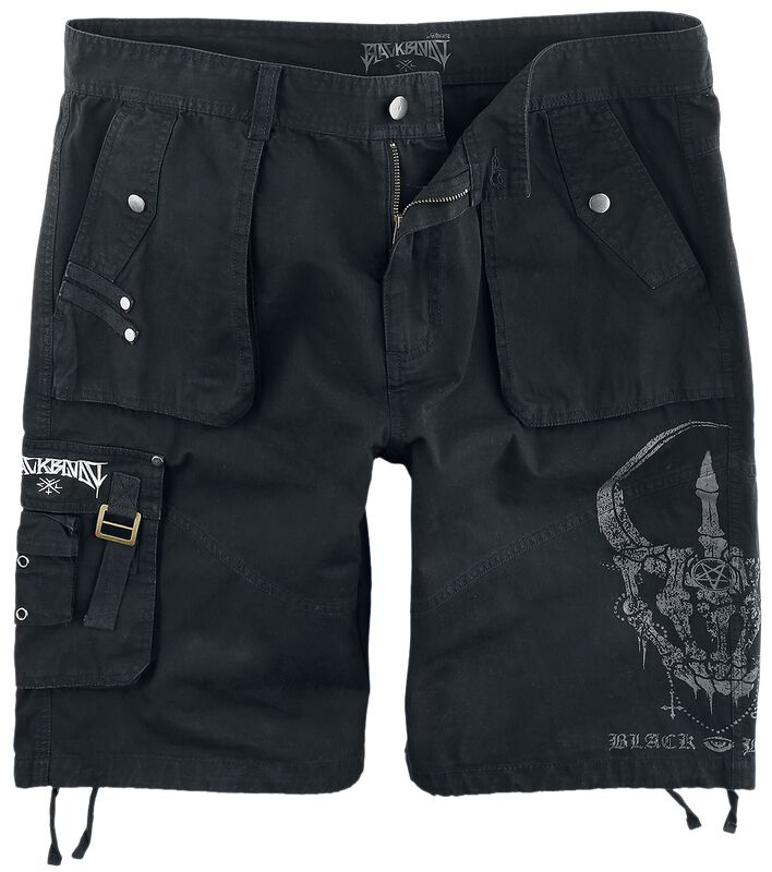 Shorts with Various Pockets and Print
