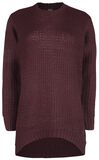 Dark-Red Knitted Jumper, RED by EMP, Knit jumper