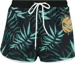 Swim Shorts With Palm Trees, RED by EMP, Bikini Bottom