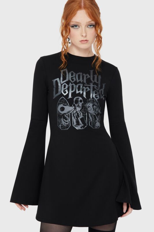 corpse bride black dress II - Dearly Departed Skater | Killstar Mini Dress High quality halloween bride new-sale 12 Alix earle ideas Dress Size:16