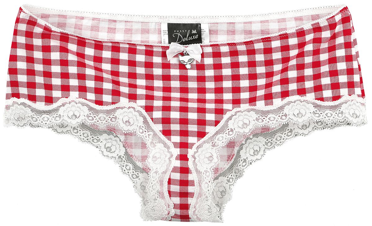 Pussy Deluxe Set of 3 Hipster Pants Donna Set Mutande Nero/Bianco XL 90% Cotone, 10% elasthane
