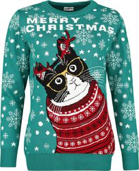 Merry Christmas Cat, Ugly Christmas Sweater, Christmas jumper