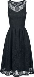 Sleeveless Lace Dress, Gothicana by EMP, Medium-length dress