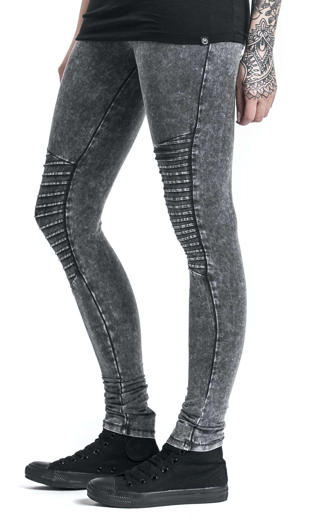 Ladies Denim Jersey Leggings Urban Classics Leggings EMP