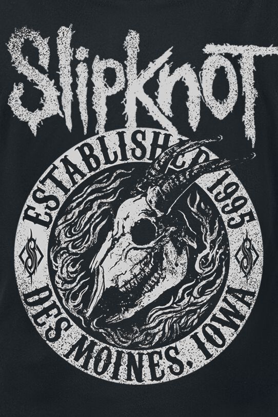Slipknot Kids T Shirt Infected Goat Band Logo Nieuwe Officiële Wit