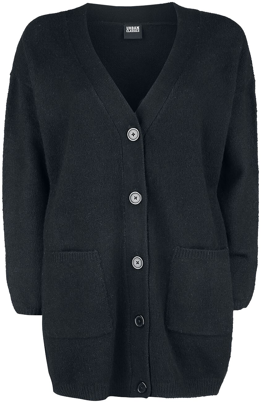 Ladies Chunky Fluffy Knit Cardigan Urban Classics Cardigan EMP
