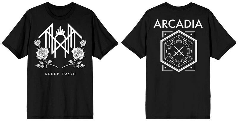 Maglietta Ufficiale Sleep Token 'Vessel Even In Arcadia' - Rock Off - Unisex Cotone Nero - 6