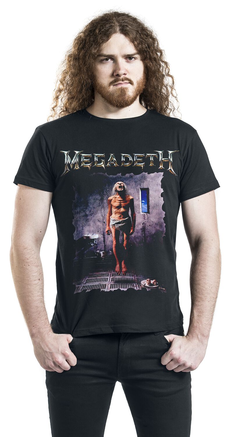 T-shirt Officiel Megadeth 'Countdown To Extinction' - Noir - Taille PH13345 - Neuf Avec étiquettes