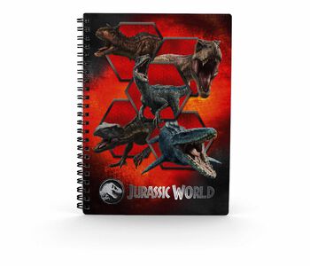 Jurassic Notepad Set Jurassic World - Carnivorous - 3D Notebook | Jurassic Park Note Pad | EMP