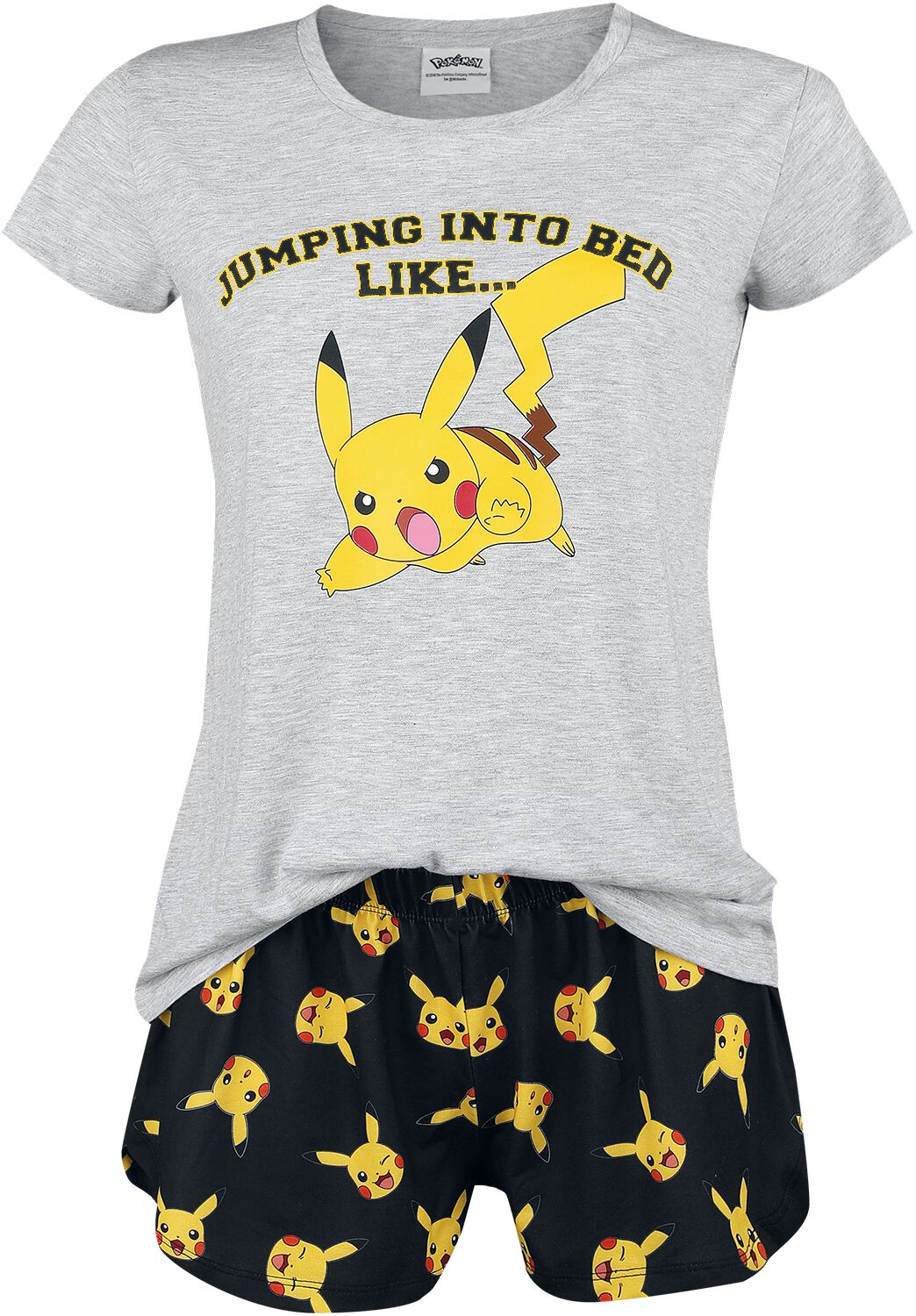 Pikachu Jumping Into Bed Like Pokemon Pyjama Emp