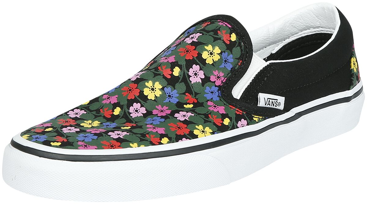 flower vans slip on