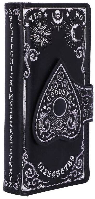 Alchemy Gothic Appendere Mobile Planchette Con Occhi E Simboli, Decorazione Gotica Nera 105 Cm
