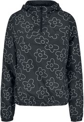 Ladies’ AOP sweatshirt jacket, Urban Classics, Windbreaker