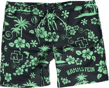 "Mein Land" Swim Shorts black-green by Rammstein, view 1