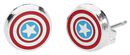 Logo, Captain America, Earring Set