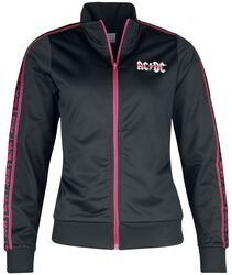 Amplified Collection - Ladies Taped Tricot Track Top, AC/DC, Tracksuit Top