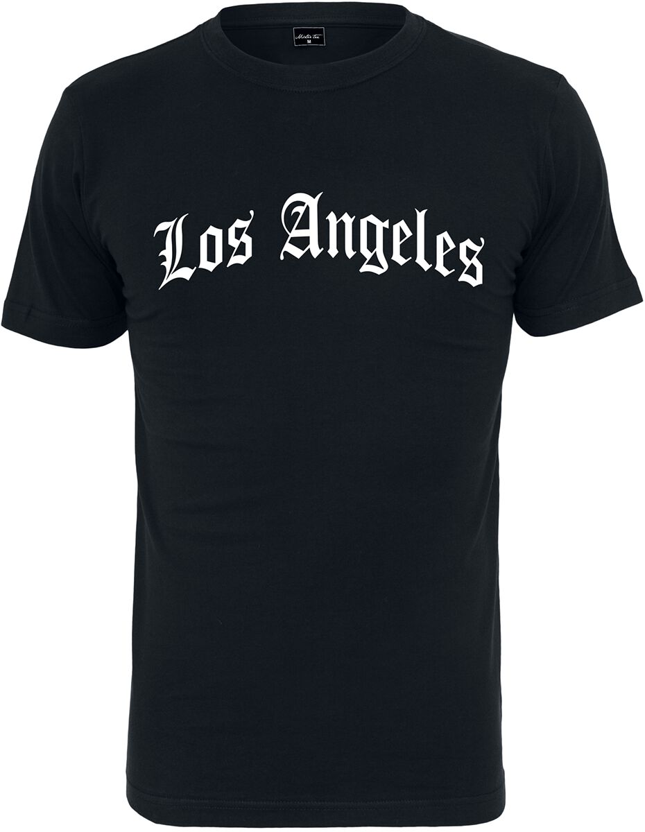 Shining Sig til side krave Los Angeles wording t-shirt | Mister Tee T-Shirt | EMP