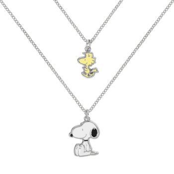 "Snoopy & Woodstock (Set of 2)" Necklace silver-coloured by Peanuts, view 1