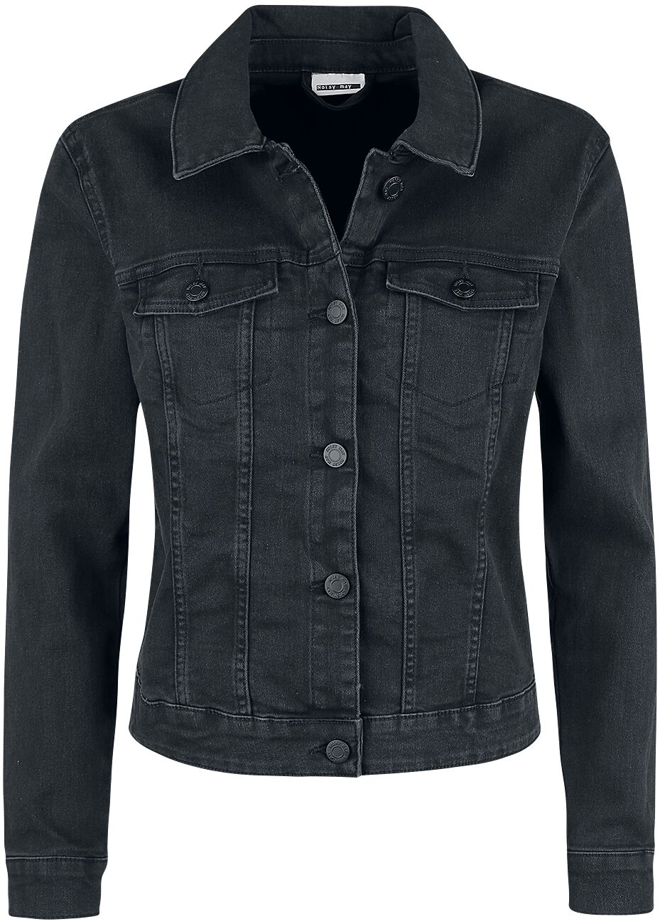 Debra Black Wash Denim Jacket | Noisy May Jeans Jacket | EMP