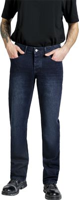 Diesel 2020 D-Viker straight leg jeans met lichte wassing • Indigo • de Diesel 2020 D-Viker straight leg jeans met lichte wassing • Indigo • de