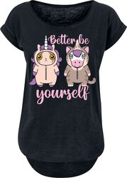 Unicorn - Cat - Better Be Yourself, Tierisch, T-Shirt