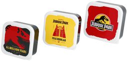 Set of three lunch boxes, Jurassic Park, Lunchbox