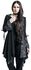 Gothicana X Anne Stokes - Black Cardigan with Hood, Lacing and Flared Sleeves