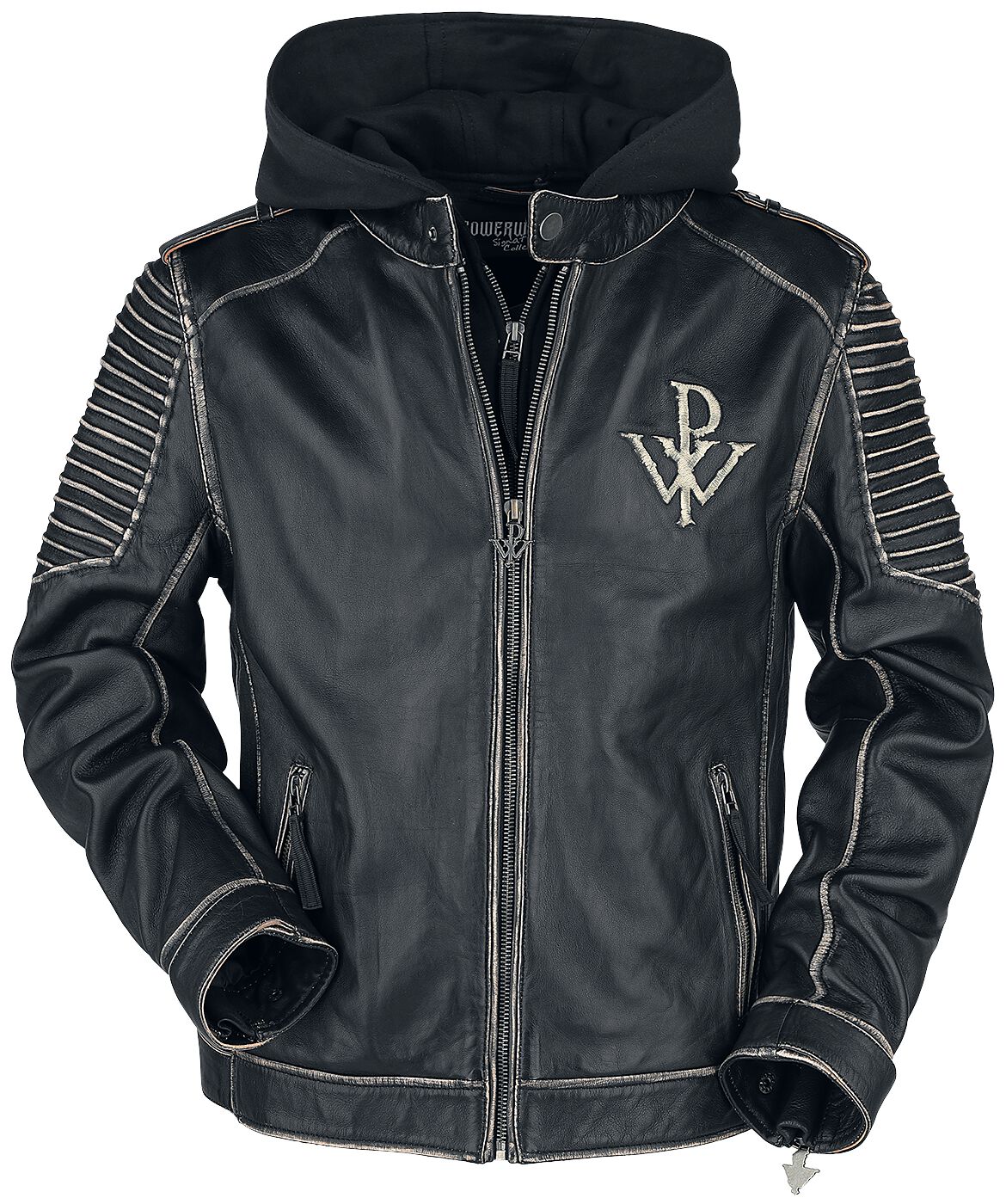 EMP Signature Collection Powerwolf Leather Jacket EMP