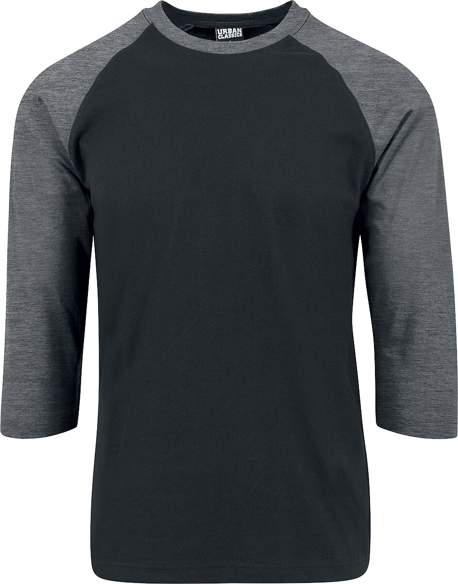 Contrast 3/4 Sleeve Raglan Tee | Urban Classics Long-sleeve Shirt | EMP
