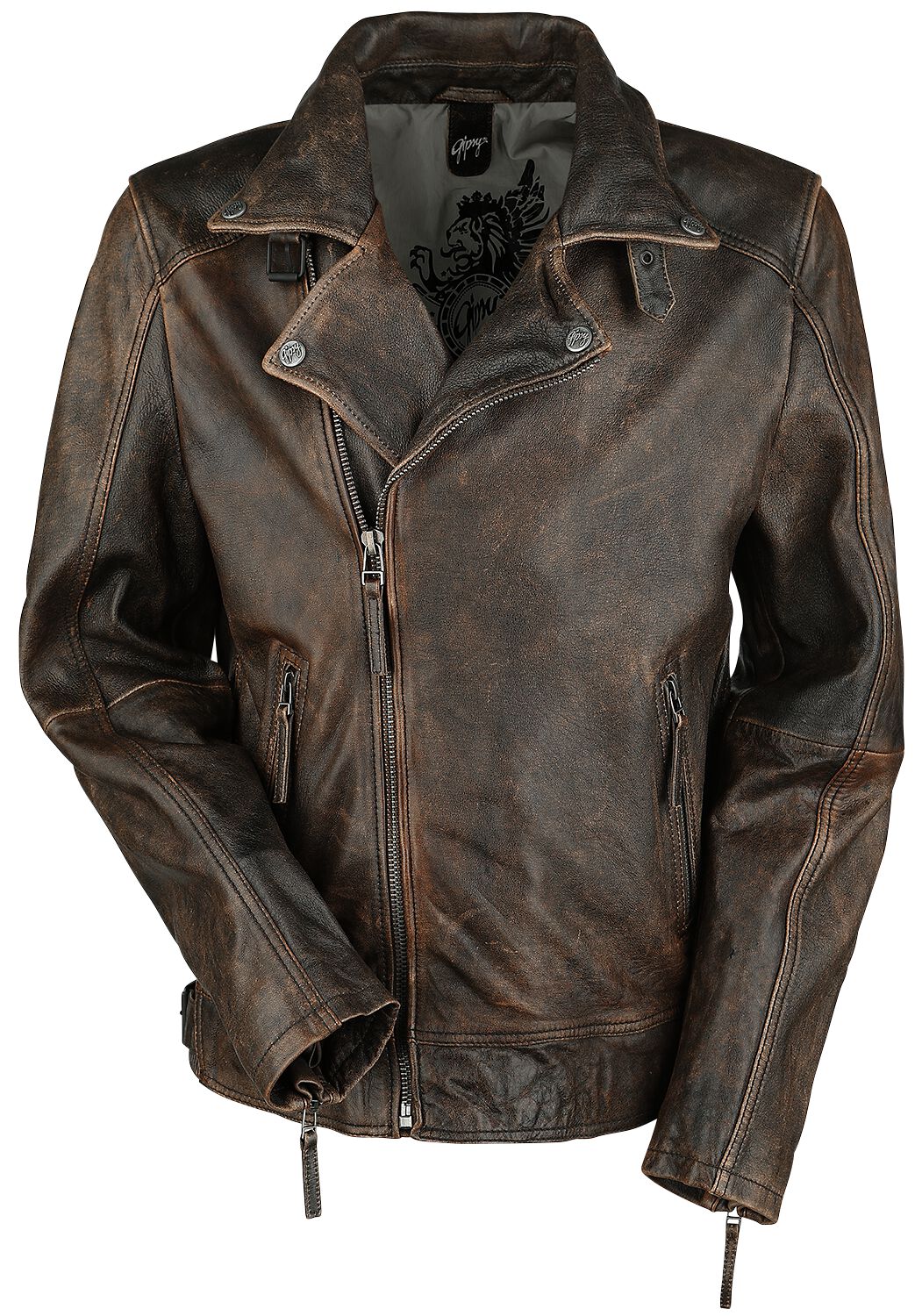 Leather Gipsy Ledermantel Braun Gipsy Julia Women Leather Jacket - Main Image