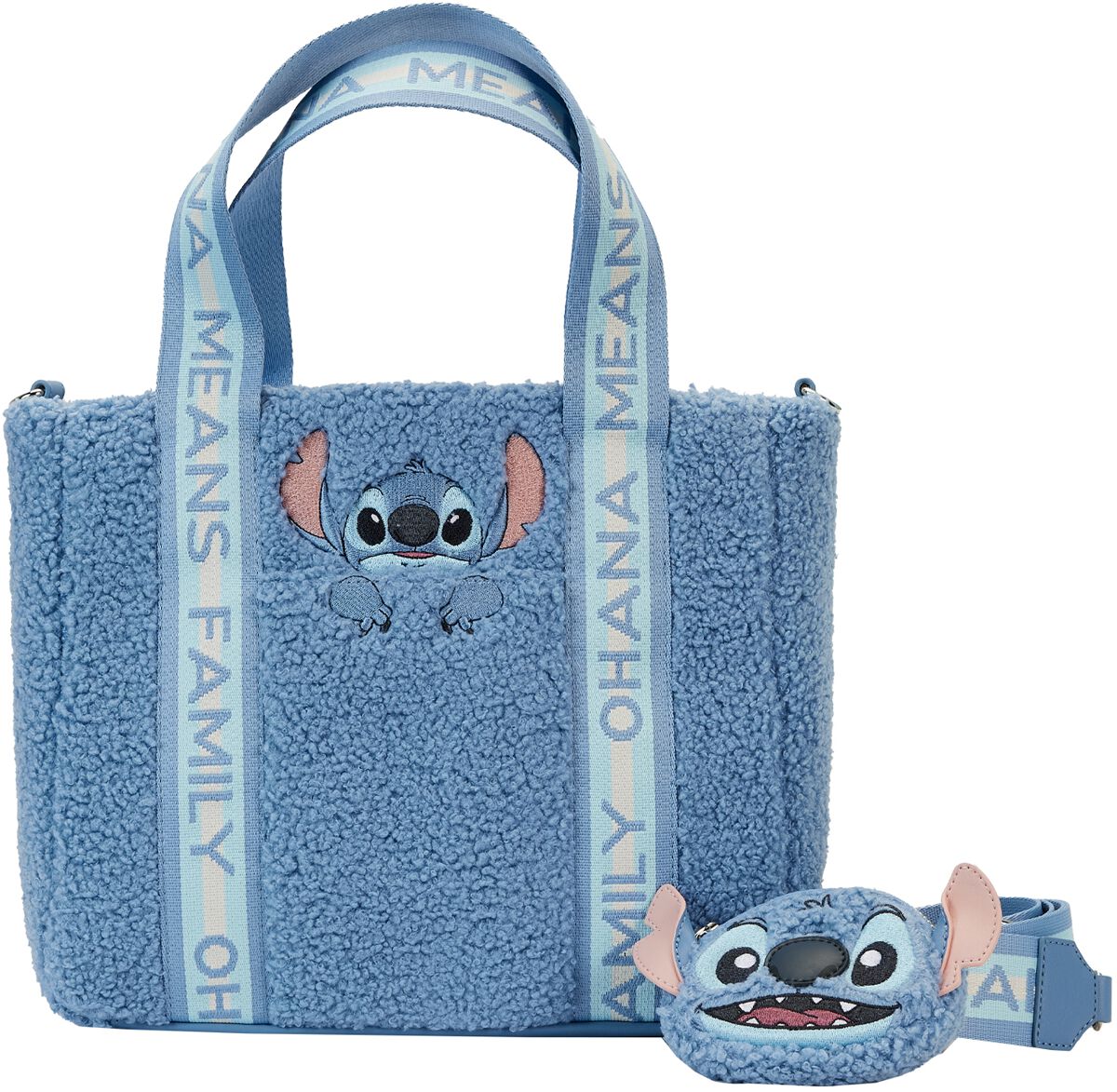 Loungefly - Stitch Plush Tote Bag, Lilo & Stitch Handbag