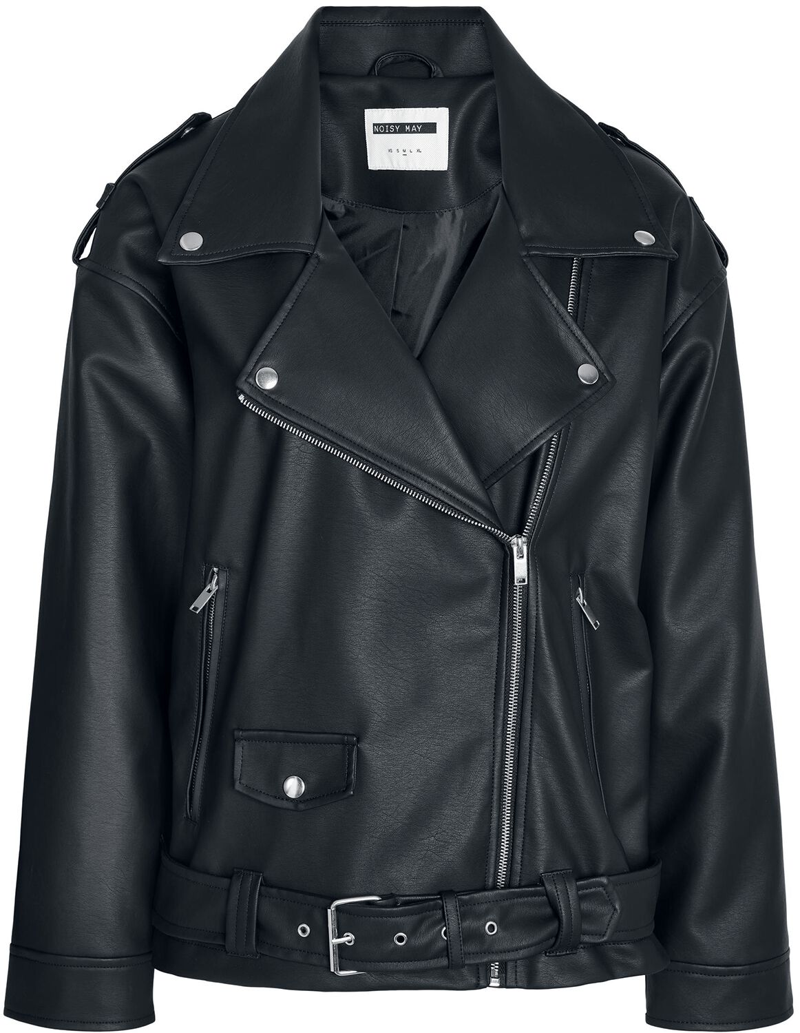 NMPaulina Oversize Biker Jacket | Noisy May Imitation Leather Jacket | EMP