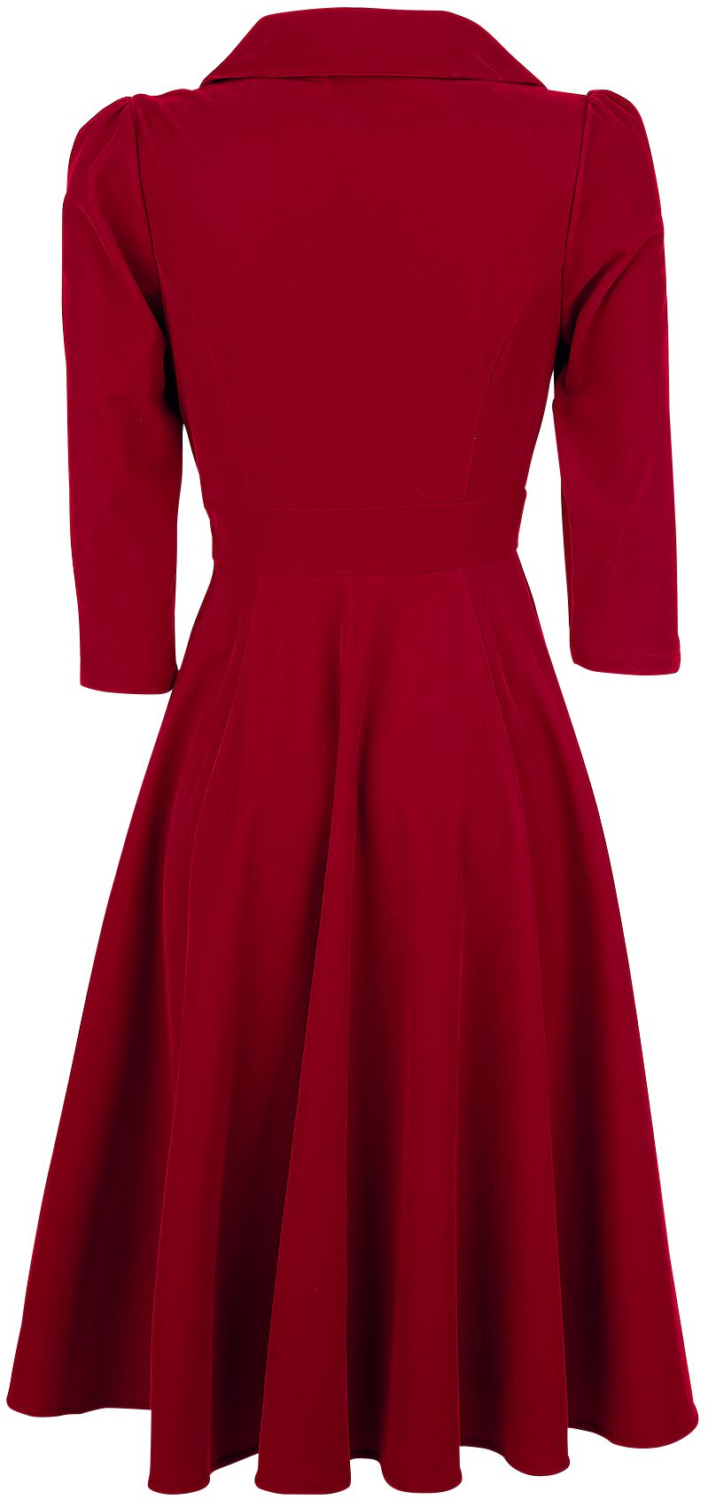 Sweet Tea Velvet Trim Gingham Midi Dress main image 0