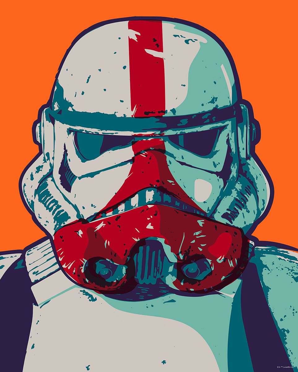 The Mandalorian Pop Art Stormtrooper Star Wars Art