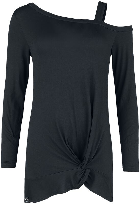 Long-sleeved top with knot detail