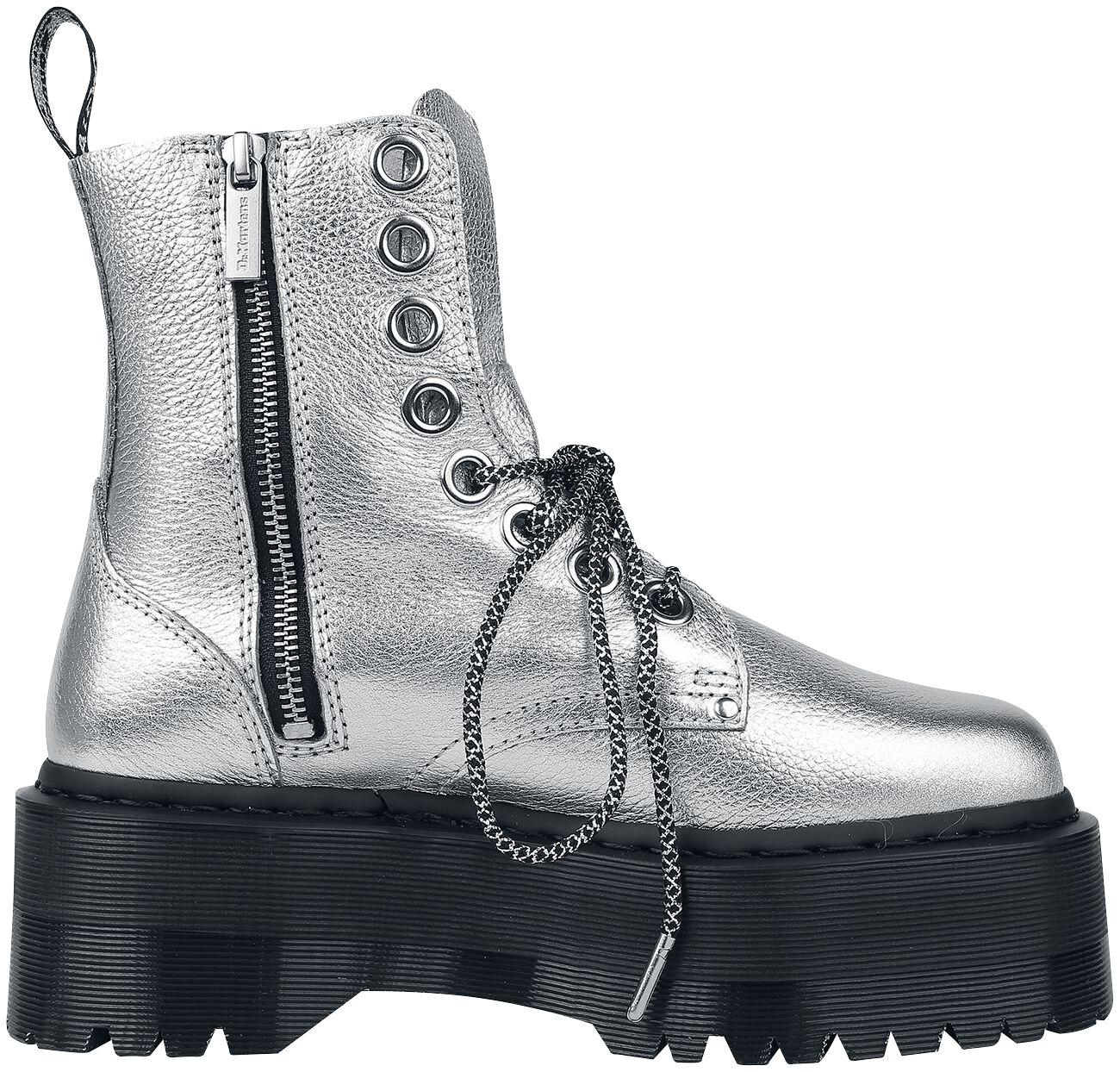 Martens Jadon Metallic Dr Martens Boots Dr Martens Silber Jadon