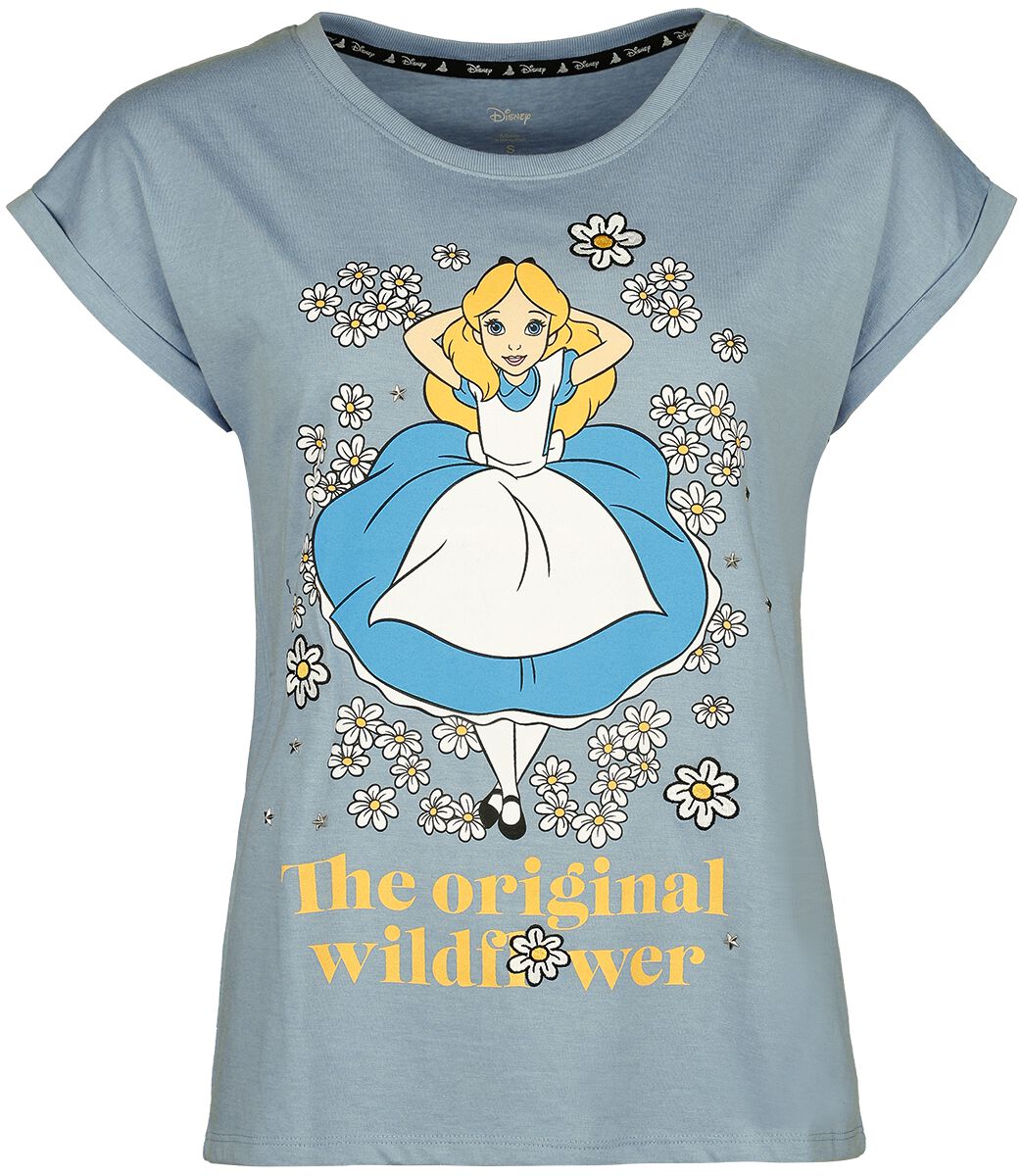 Disney Maglia Alice In Wonderland Tee Shirt Alice Maglietta Alice